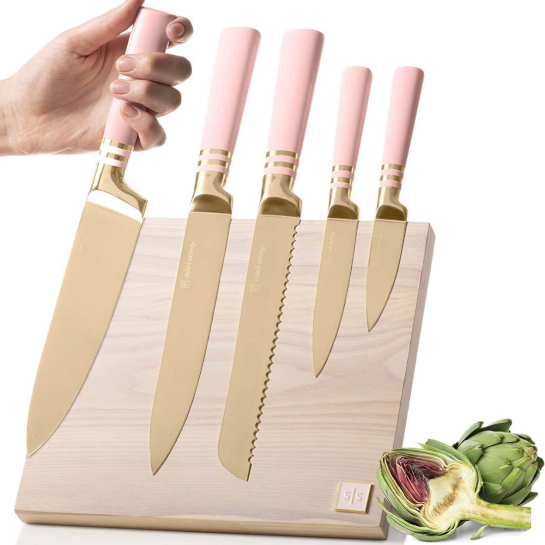 Pink Knife Set – Linden and Co. Organic Products and Spa