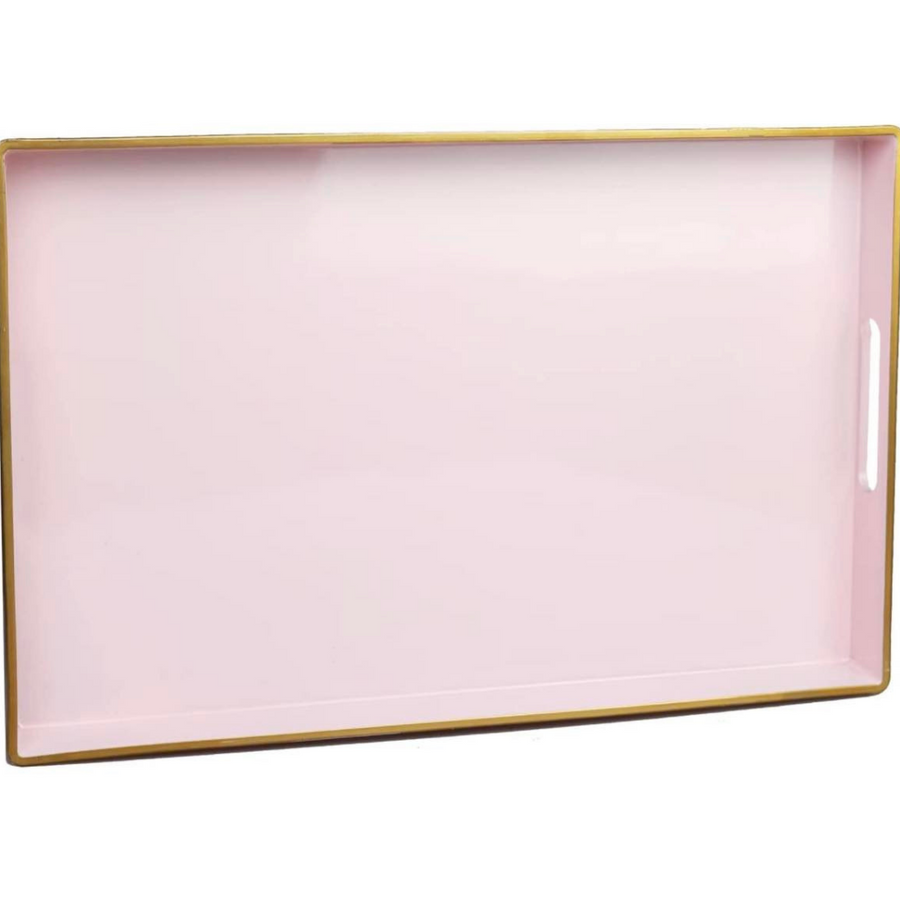 Pink & Gold Serving Tray-12x18