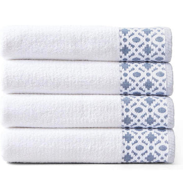 Bath Towels-Set of 4 Soft Blue