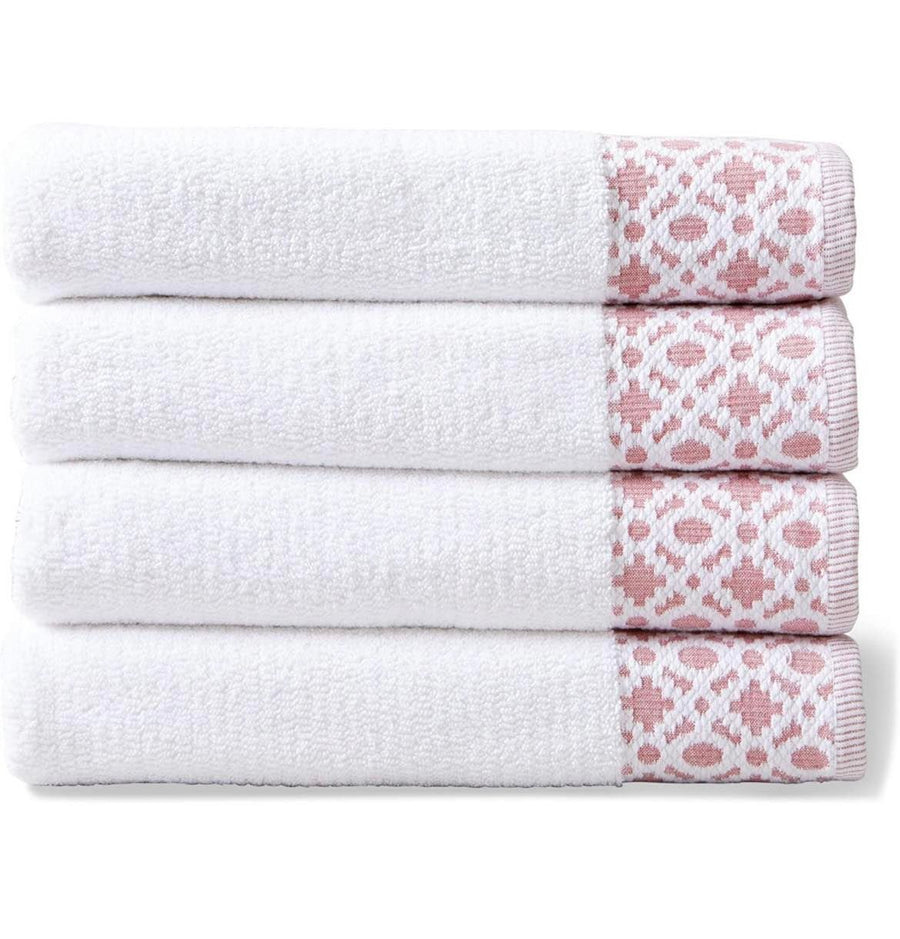 Bath Towels-Set of 4 Soft Red