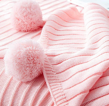 Lined Throw Blanket-Pink
