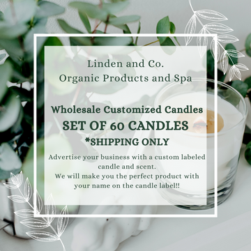 Customized Wholesale 60 Pack Candle Set *Shipping Only