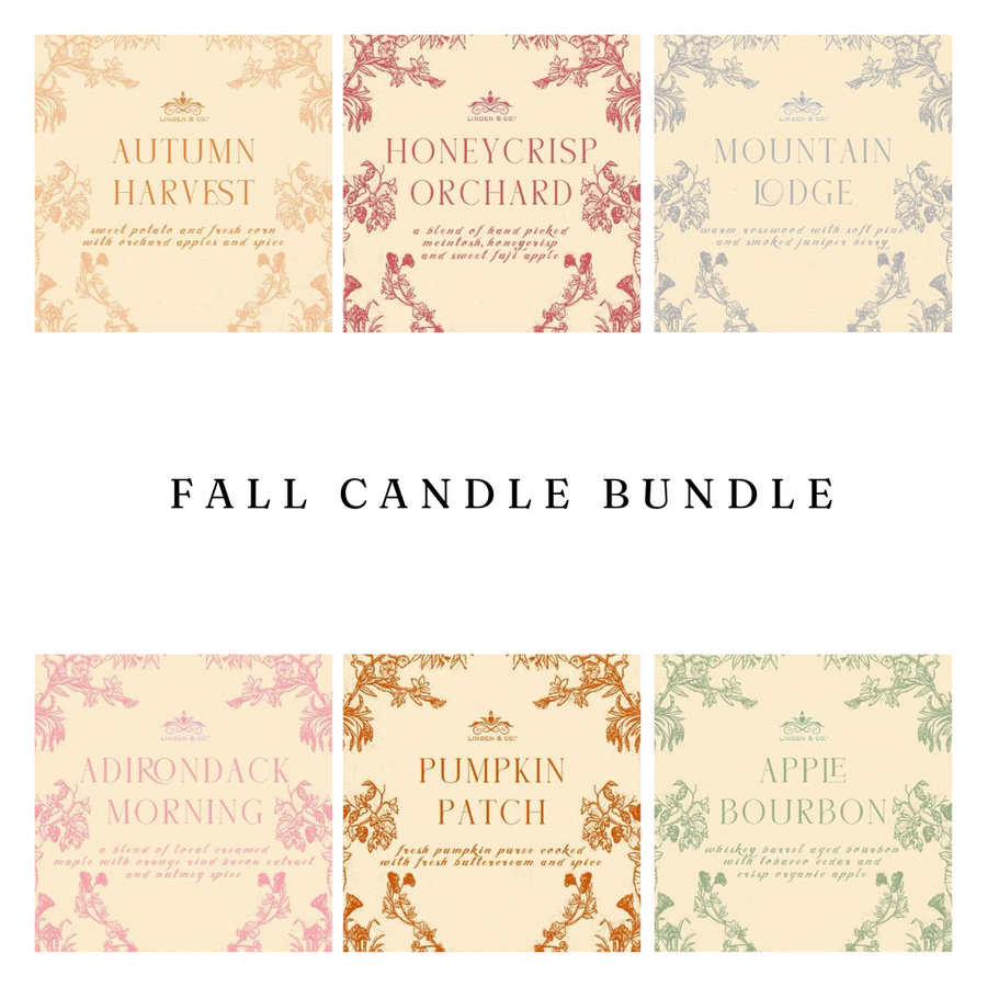 🍁 Fall Candle Bundle – 6 for $99  (Pre-Order) PICK UP ONLY