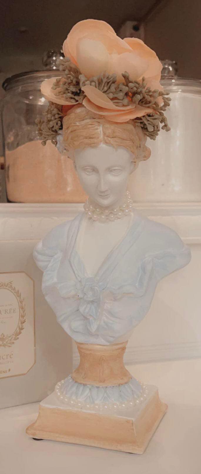 Custom crafted Victorian bust statue