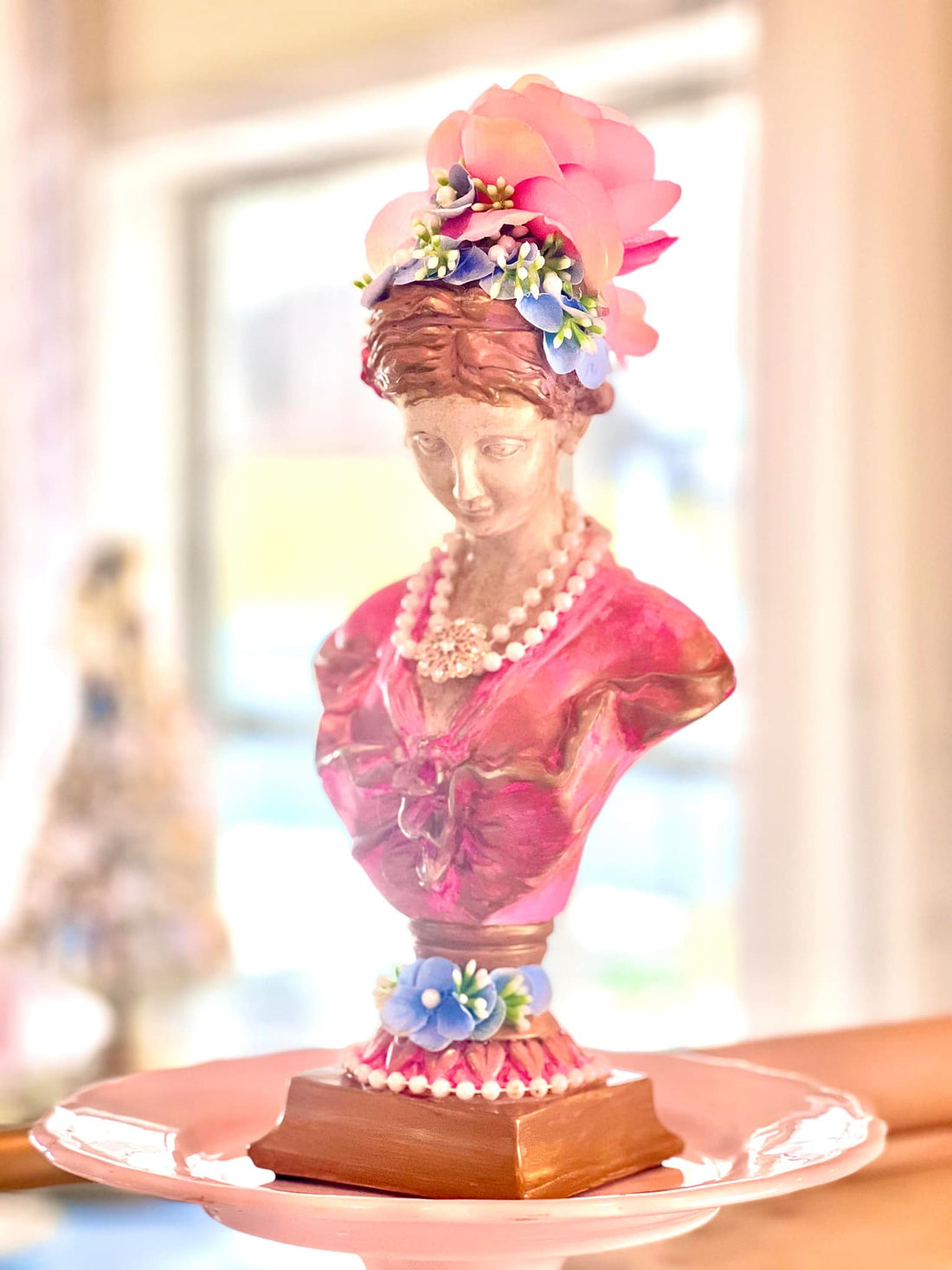 Custom crafted Victorian bust statue