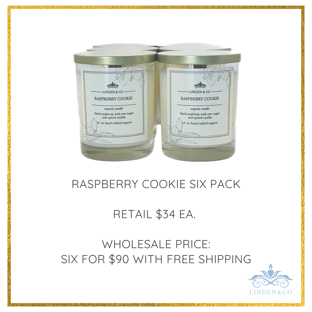 Raspberry Cookie Candle-6 Pack