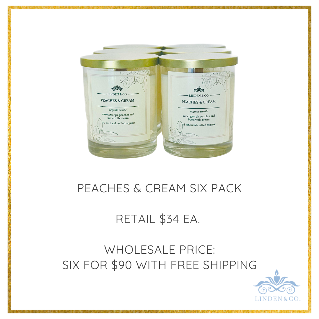 Peaches and Cream Candle-6 Pack