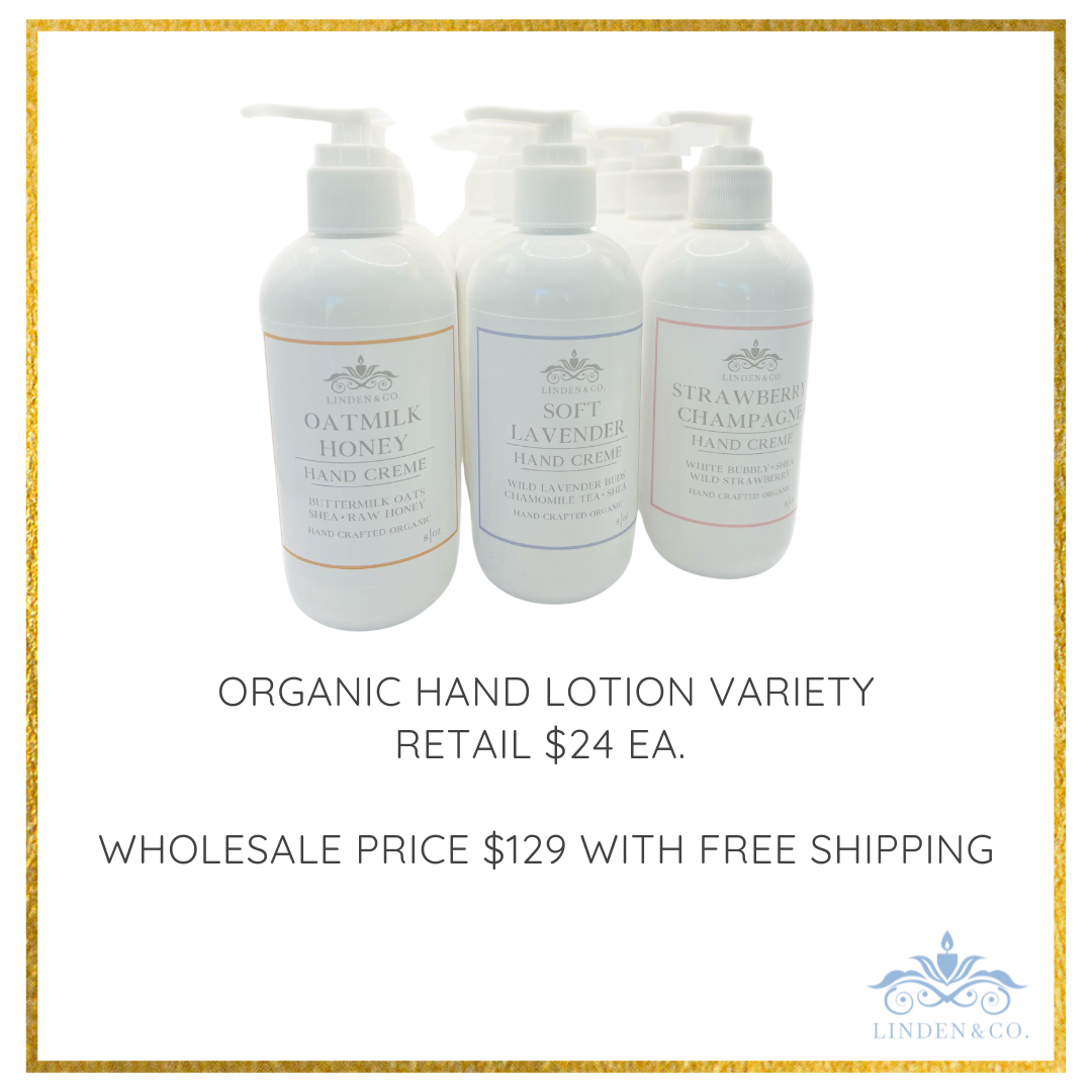 Six Pack of Organic Hand Lotion Variety