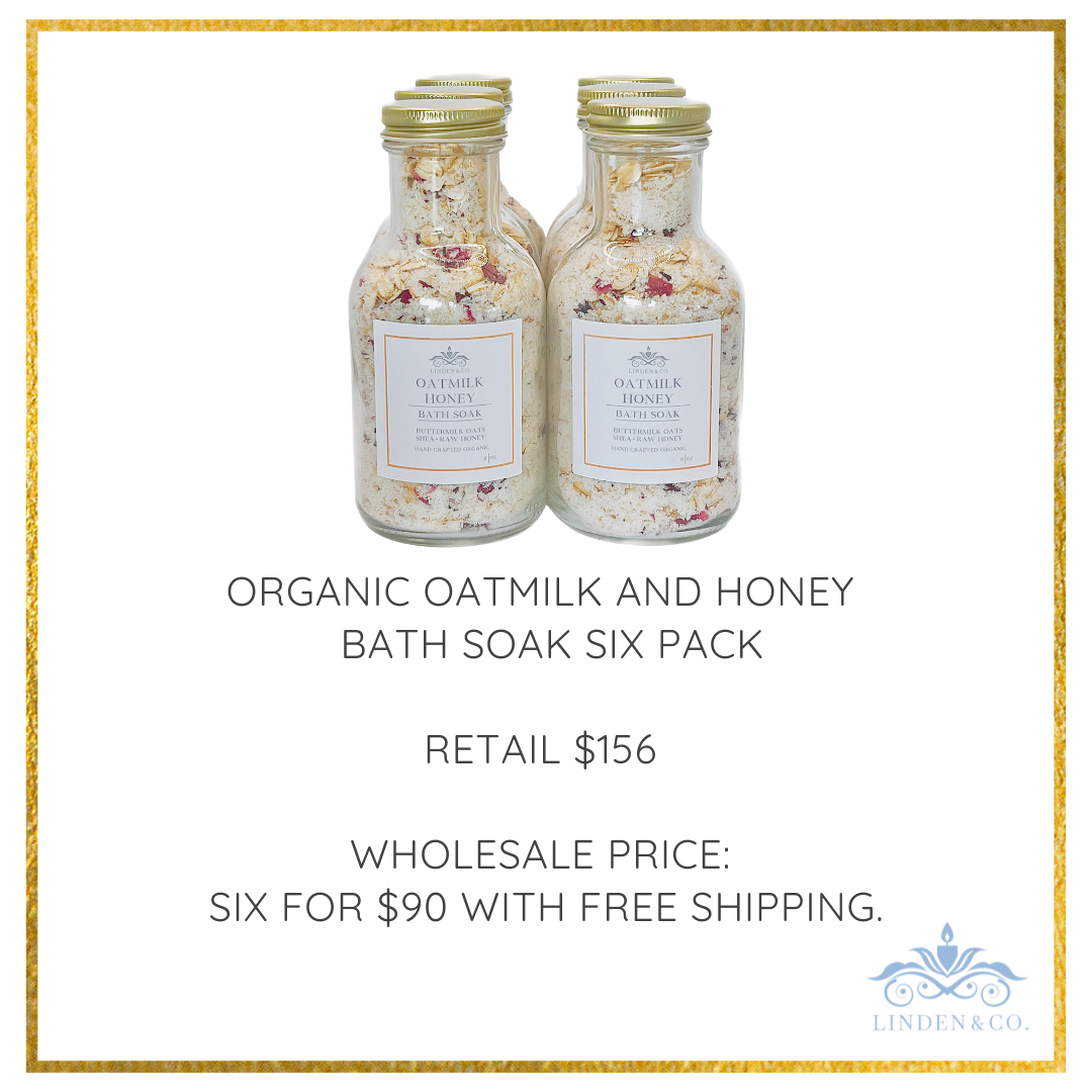Organic Oatmilk and Honey Bath Soak Six Pack