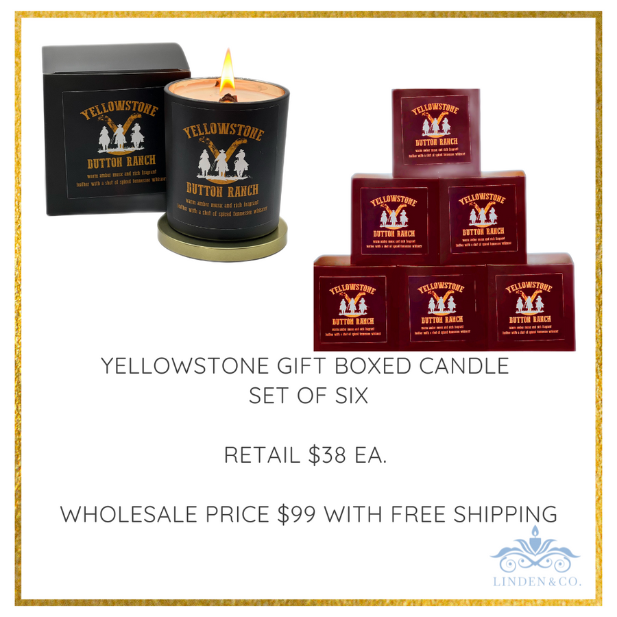 Yellowstone Gift Boxed Candle  Set of Six