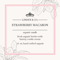 Strawberry Macaron Candle