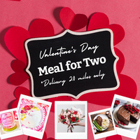 Valentine’s dinner and gift package for pickup or local delivery