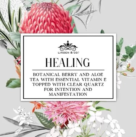 Healing essential lotion crystal candle